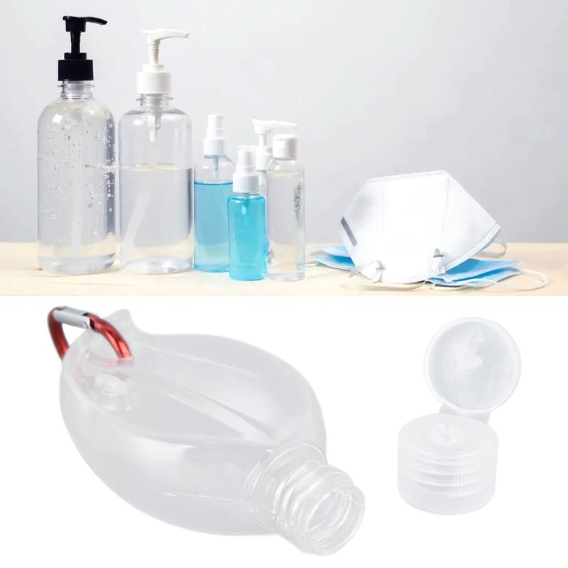QANYEGN 2Set 50Ml Travel Bottle, Flip-top Plastic Liquid Bottle, Refillable