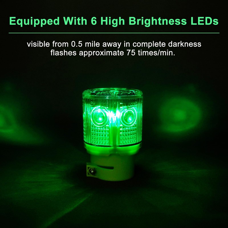 Aolyty Solar Strobe Warning Light 360 Degree Super Bright Waterproof