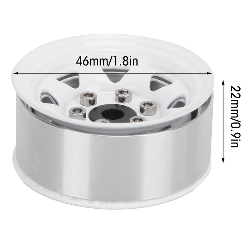 4pcs 1.55" RC Wheel Rim Hub Axial AX90069 Crawler Universal