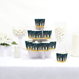 Big Dot of Happiness Holy Nativity - Party Mini Favor Boxes - Manger Scene Religious Christmas Treat Candy Boxes - Set of 12