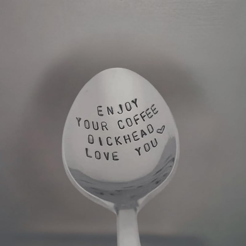 Funny Coffee Spoon "Enjoy Your Coffee... Love You" Valentine's Day