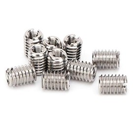 Threaded Insert Reducing Nuts, M3 x 0.5, M6 x 1, 10 mm, Coarse M2-M16 Internal Thread and M4 - M20 Male Thread, 4-30 mm, Stainless Steel Repair Insert Nut, Thread Nuts Conversion Kit, Pack of 10