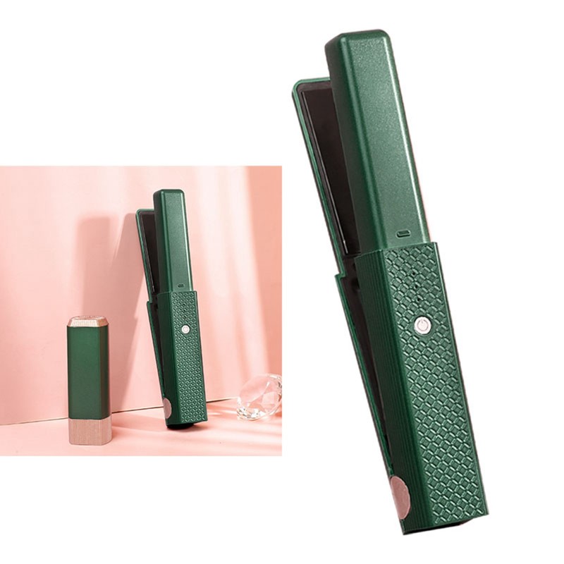 Cordless Hair Straightening Curling Flat Iron Quickly Heating Prevent Damage