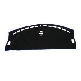 INFINAUTO Dash Cover, Center Console Non-Slip Dashboard Carpet Mat for Jaguar XF 2009-2015 Polyester Black Blue,1Pc