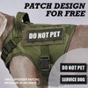 DNALLRINO Tactical Dog Harness with Handle, 2X Lightweight Metal Buckle