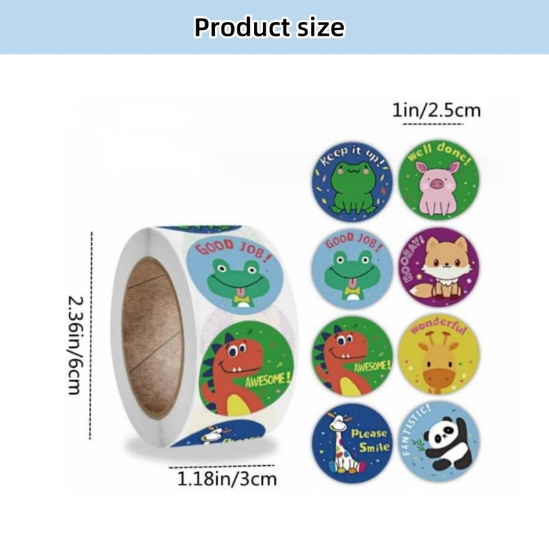 4 Rolls Reward Stickers for Kids, 2000 Pcs Teacher Motivational