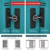 Barn Door Lock, Bolt Latch,Heavy Duty Gate,90 Degree Luminous Sliding