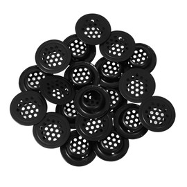 WHAMVOX 20pcs Round Air Vent Covers Stainless Steel Mesh Grille for Cabinets Shoe Cabinets Wall Vents Efficient Heat Dissipation Elegant Design for Optimal Airflow Home and Office