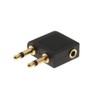 Gold Plated Airplane Headphone Adapter for 3.5mm Plug Jack Socket Converter (1xairplane headphone adapter)