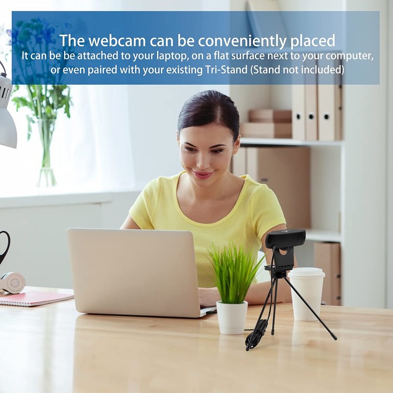 LYCANDER USB Webcam with Built-in Microphone, 720p High Definition (HD),