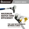 QUENCHING 3-Pcs Spring Loaded Auto-Adjusting Crowfoot Wrench Set, Covers Sizes