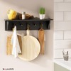 Ballucci Floating Coat and Hat Wall Shelf Rack, Coat Rack