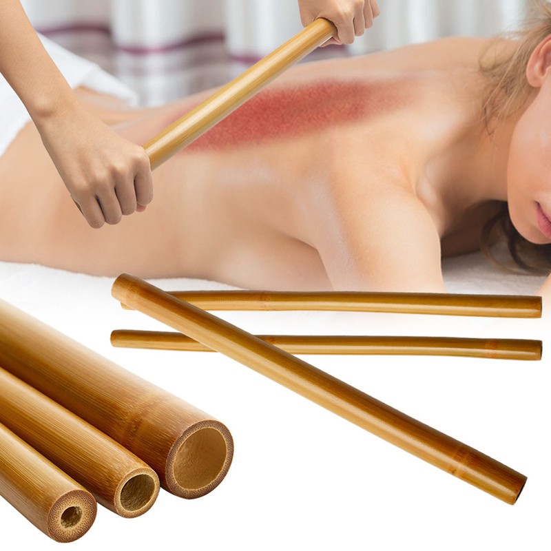 Bamboo Massage Stick Therapy Spa Shoulders Neck Face Thoroughly Unblock