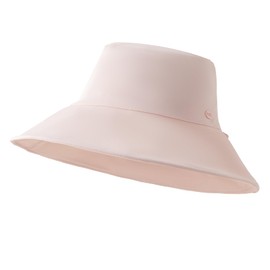 Lanzom Lightweight Quick Dry Bucket Hats for Women Packable Summer Beach Sun Hats with Strings for Travel(US, Alpha, Medium, Large, Pink)