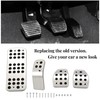 Konuooer Peugeot Brake Gas Clutch Foot Pad 4 Piece Pedal