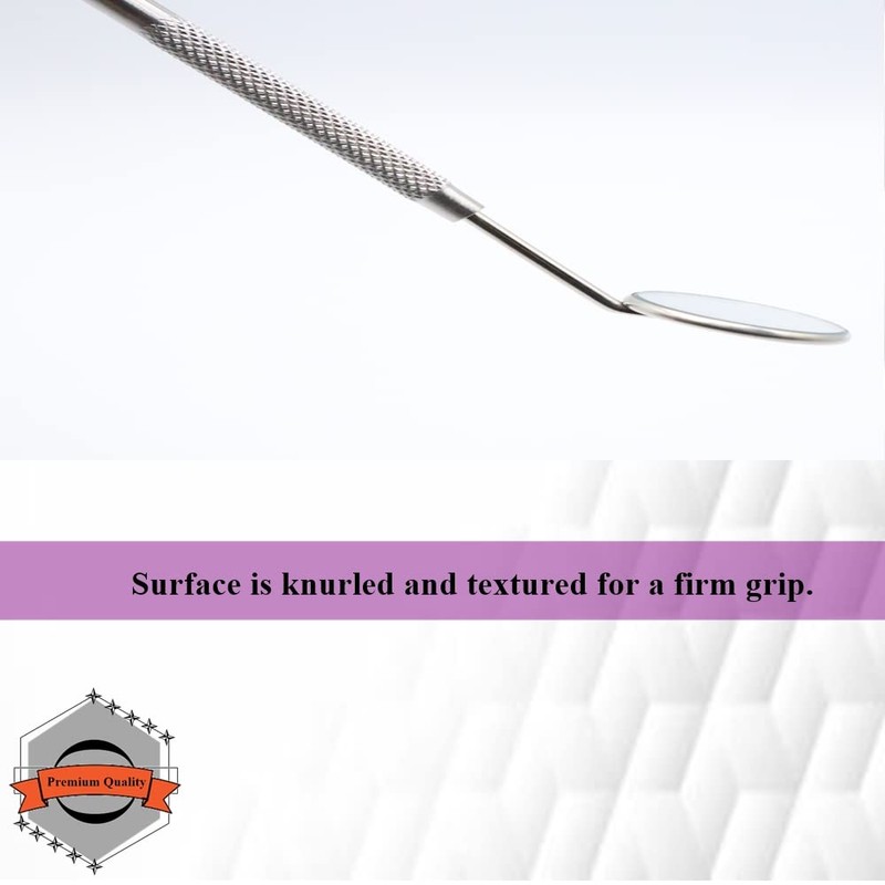 Dental Mouth Examination Mirror Set of 6 with Replaceable Mirror