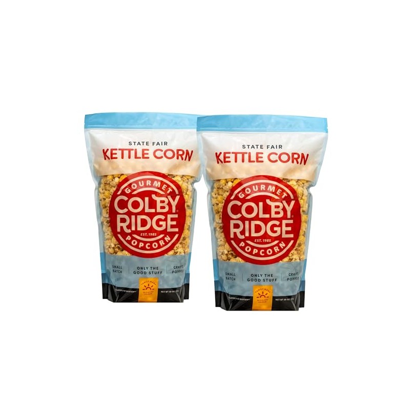 Colby Ridge 4 Gallon 2-Pack Kettle Corn Gourmet Craft Popped