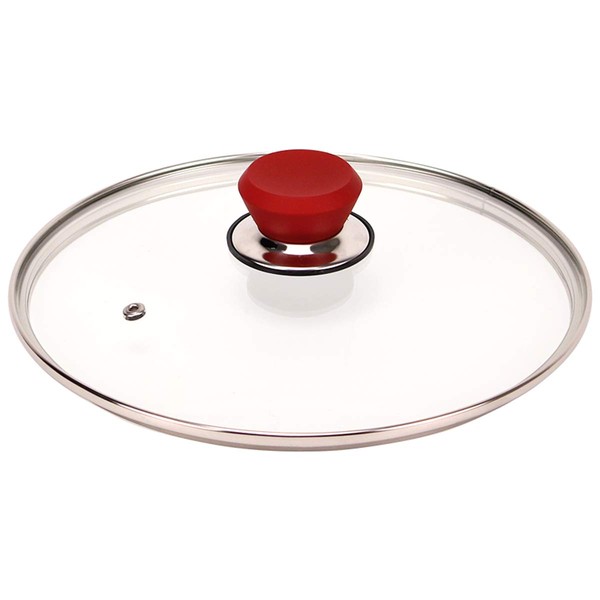 Flavor Stone Pot Lid Accessory, Red, Diameter 9.4 inches (24 cm), Induction Compatible
