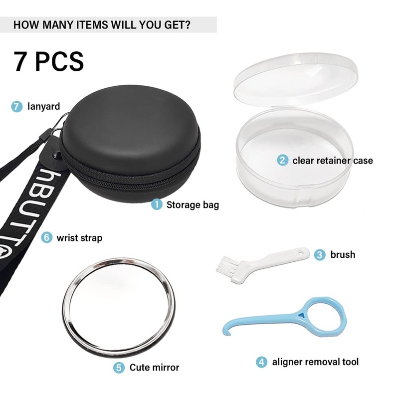 Gxamz Orthodontic Retainer Organizer Bag Aligner Case Travel Pack Mouth