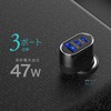 Kashimura NDC-060 USB Output, 3 Ports, Equipped with 2 PD