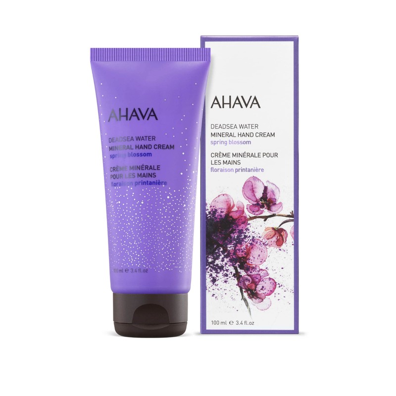 AHAVA Dead Sea Water Mineral Hand Cream, Spring Blossom -