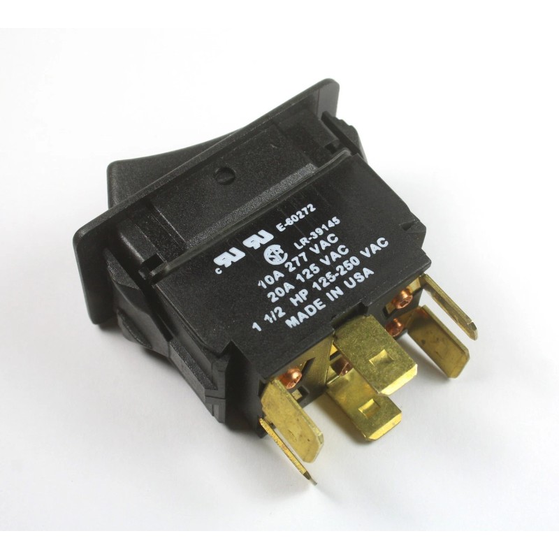 GB Maintained Rocker Switch DPDT 10A 277VAC, 20A 125VAC ON/OFF/ON,