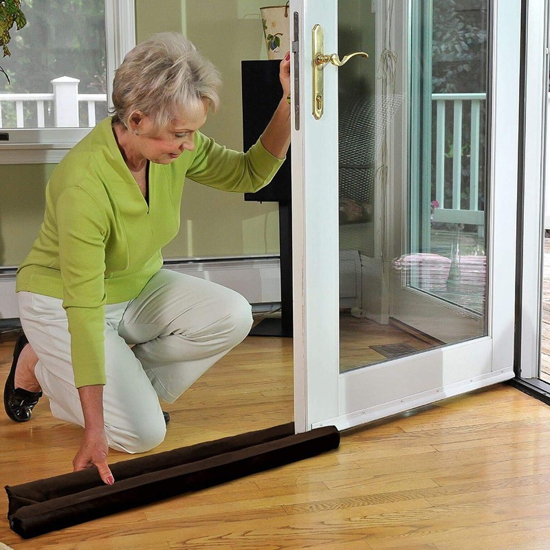 RAM ONLINE Draught Excluder, White, One Size