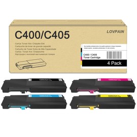 VersaLink C400/C405 Extra High Capacity Toner Cartridges (4 Pack, 1BK/1C/1M/1Y) - 106R03524 106R03526 106R03527 106R03525 Toner Replacement for Xerox VersaLink C400 C400DN C405 C405DN Printer