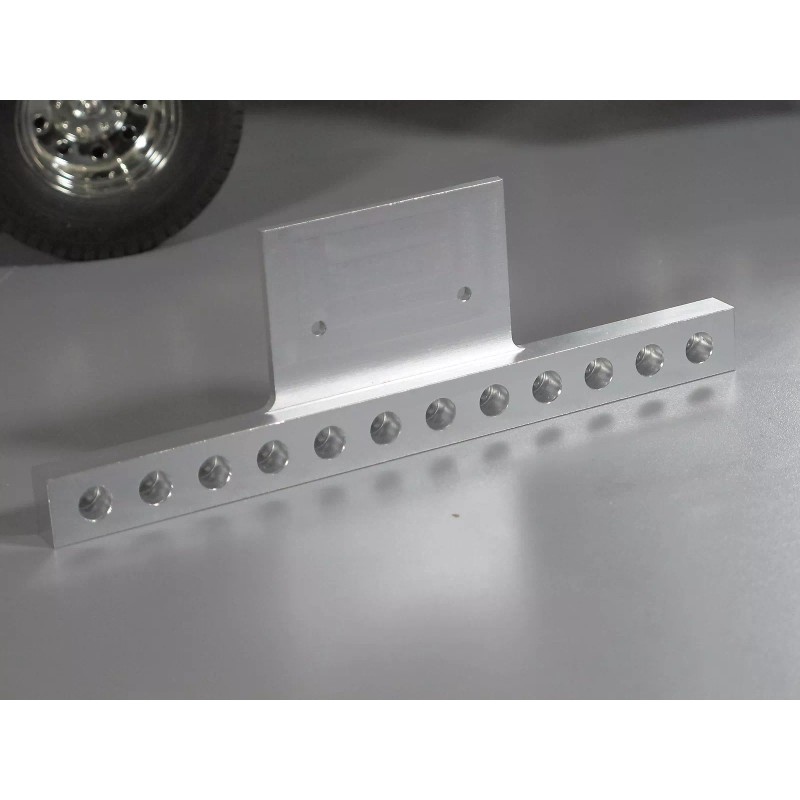 Tamiya Rear Aluminium Bumper with drilled holes Tamiya RC 1/14