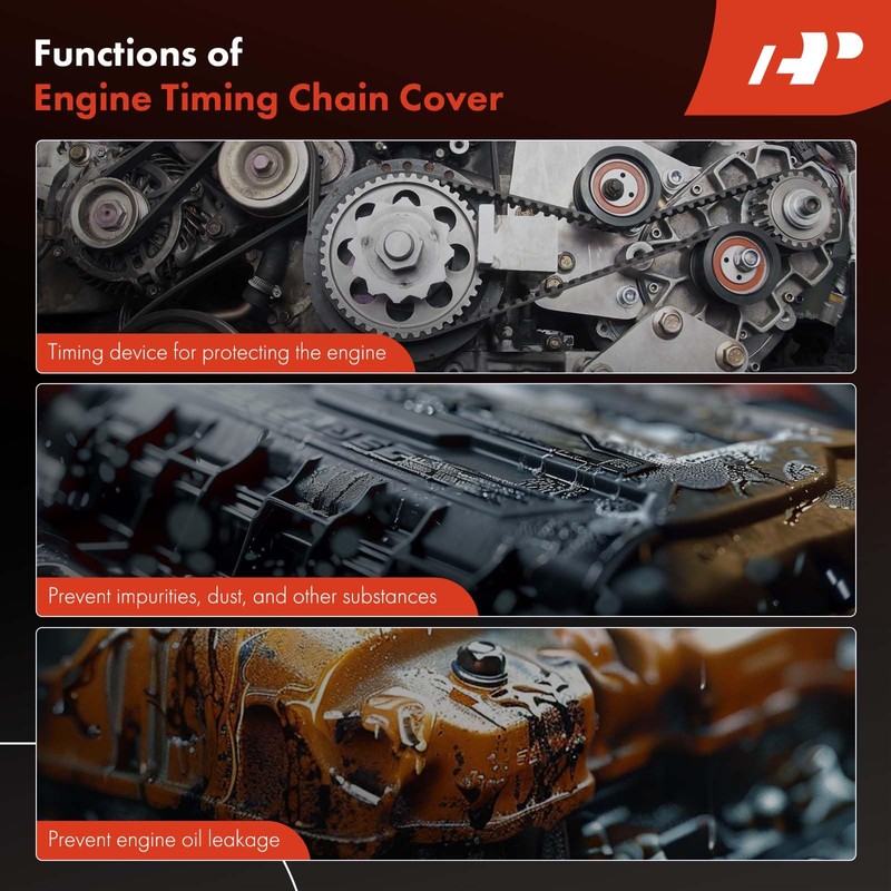 A-Premium Engine Timing Cover Compatible with Mini Cooper 2014-2019, Cooper