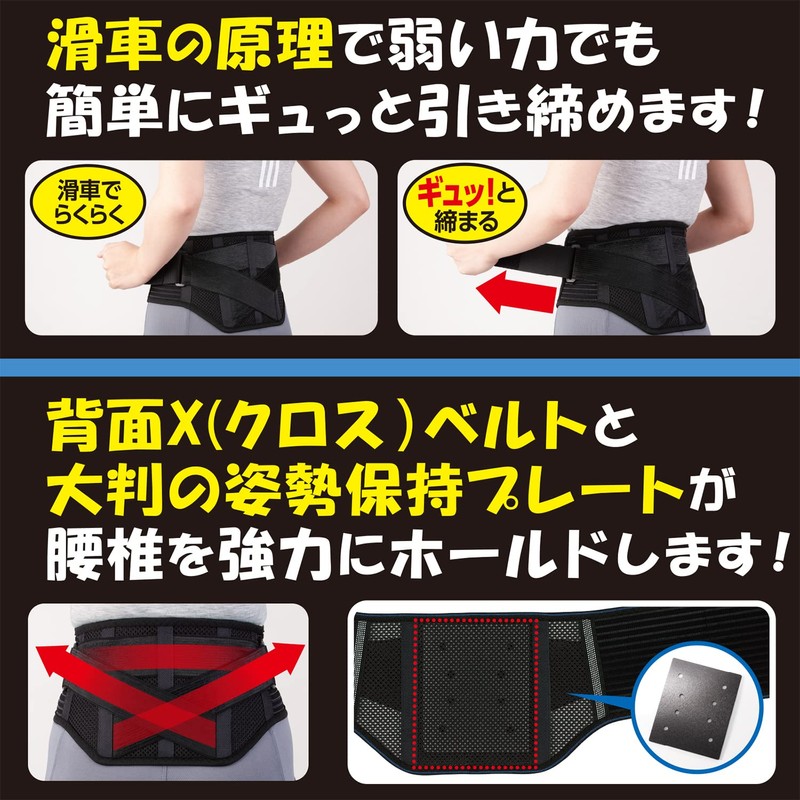 White Cross Waist Guard Belt, LL-XL, 1 Piece, Unisex, Full