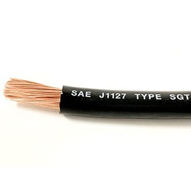 ACDC Wire and Supply MTW 6 AWG Gauge Black or Red Stranded Copper SGT Primary Power Wire Made in USA (Black, 100 FT)