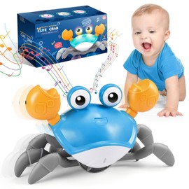 Veopoko Crawling Crab Toy, Baby Sensory Toys 0 6 Months Gifts for 1 2 3 4 Year Olds Girls Baby Toys 6 To 12 Months 1 2 3 4 Year Old Boy Toys Montessori Toys for Babies 6-12 Months Kids Toys Age 1-4