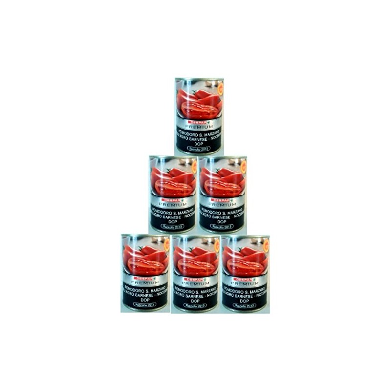 Tomatoes San Marzano D.O.P. Set 6 x 400 gr. -