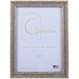 F. G. Galassi Handcrafted Fine italian Green/Gold Audry Frame Made USA 27446 4x6
