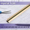 Mr. Pen- Architectural Scale Ruler, 12 inch, Gold, Aluminum Scale