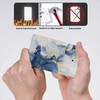 Navy Blue Marble 1 Gang Wall Plate Single Blank Light