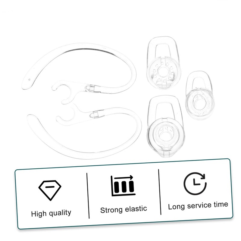 LABRIMP 3sets Ear Hooks Earbud Gel Replacement for Wireless Headset