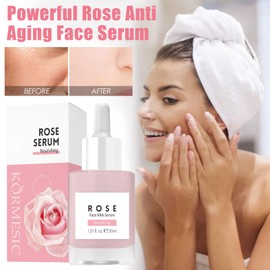 Rose Facial Oil,Instant Face Firming & Plumping,Rose Anti Aging Face Moisturizer,Hyaluronic Acid Serum for Face,Antioxidant Firming Night Serum for face,Improve Dull Skin & Soft Skin Tone-30ml