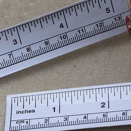 3Pcs White Self-Adhesive Measuring Tape, Double Scale Stick on Workbench Ruler, Sticky Tape Measure for Work Bench, Saw Table, Drafting Table, 36", Tape Measures, Measuring and Layout Tools