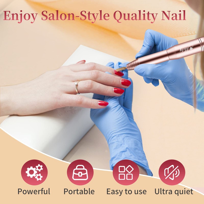 Alety Electric Nail Drill Kit, Portable Electric Nail File for