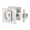 Malimali Pocket Door Lock, Brushed Steel Pocket Door Hardware Square