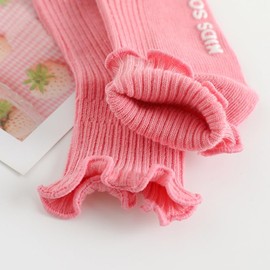 ALEXZV Baby Girls socks Kids Cute Ankle Socks 6 Pairs (US, Age, 0 Months, 12 Months, 6, Multicolor)