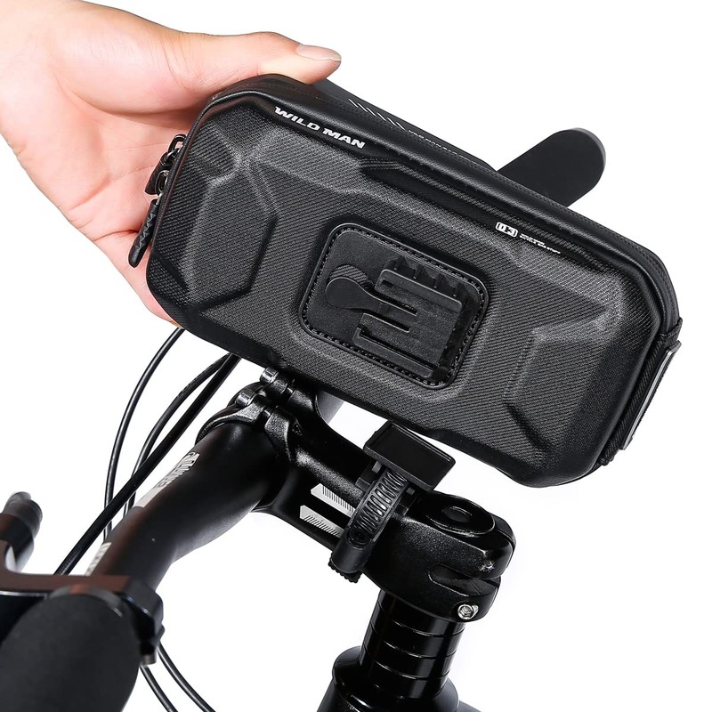 WILD MAN0.6L Quick Release Rainproof Phone Holder Type Bicycle Handlebar