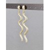 Gold snake earrings asp cleopatra toga serpent post stud dangle