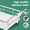 MOUKABAL Dish Drying Rack - Stainless Steel Dish Rack, Dish