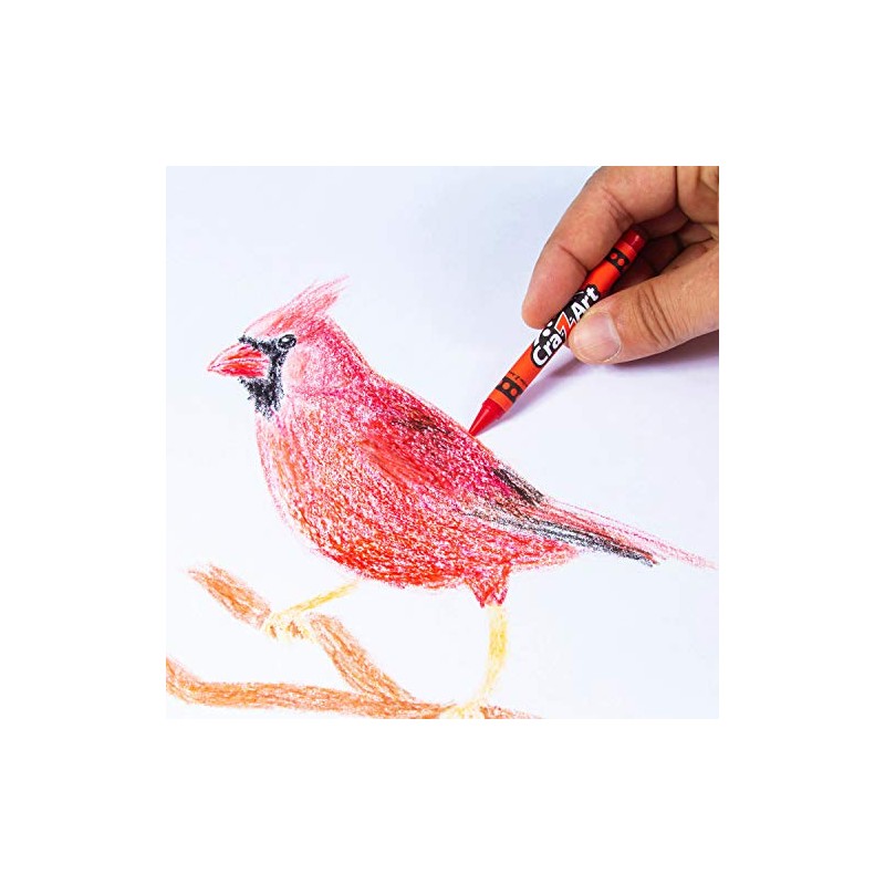 Cra-Z-Art Crayones de 96 quilates en caja abatible con sacapuntas