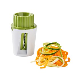 Betty Bossi - Spiral Slicer Vegetable (32198) - Multifunctional Vegetable Cutter for Spirals, Zoodles and Decorations, Ideal for Healthy Meals, Spaghetti Alternative