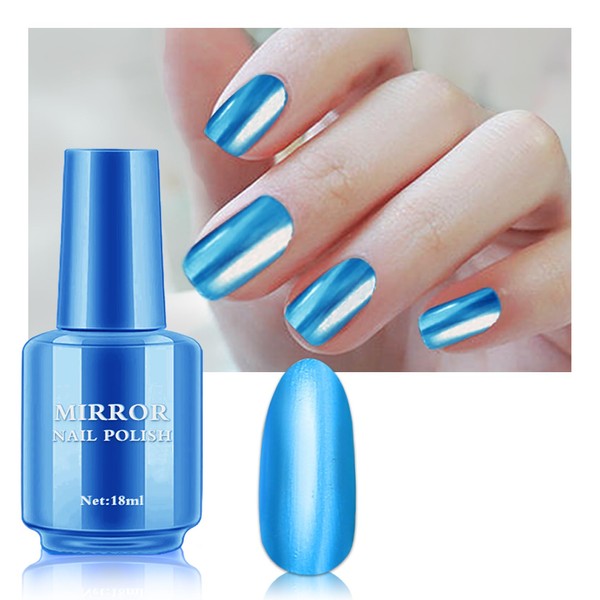 QIUFSSE Metallic Nail Polish Long Lasting Mirror Effect Quick Dry
