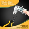 SPEEDWOX Thin Flat Nose Pliers 5.5 Inch Thin Flat Needle